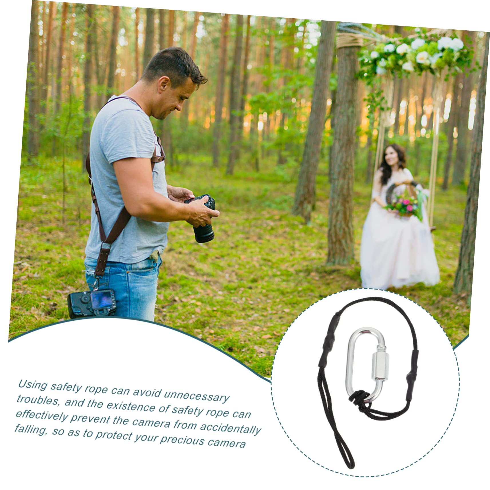 Homoyoyo Cuerda De La Cámara Accesorios Para Sujetar Cámara Gancho Para Cámara Sujeción Cámara Hebilla De Correa Para El Cuello Adaptador Para Correa Práctica Hebilla