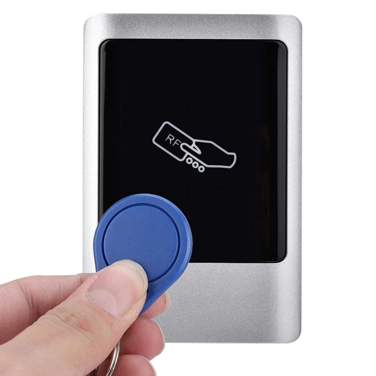 Lecteur de Carte de contrôle d'accès, Lecteur RFID Carte à Puce de Gestion d'accès de Porte extérieure IP65 Contrôleur d'accès à écran Tactile en métal étanche prenant en Charge(identifiant)