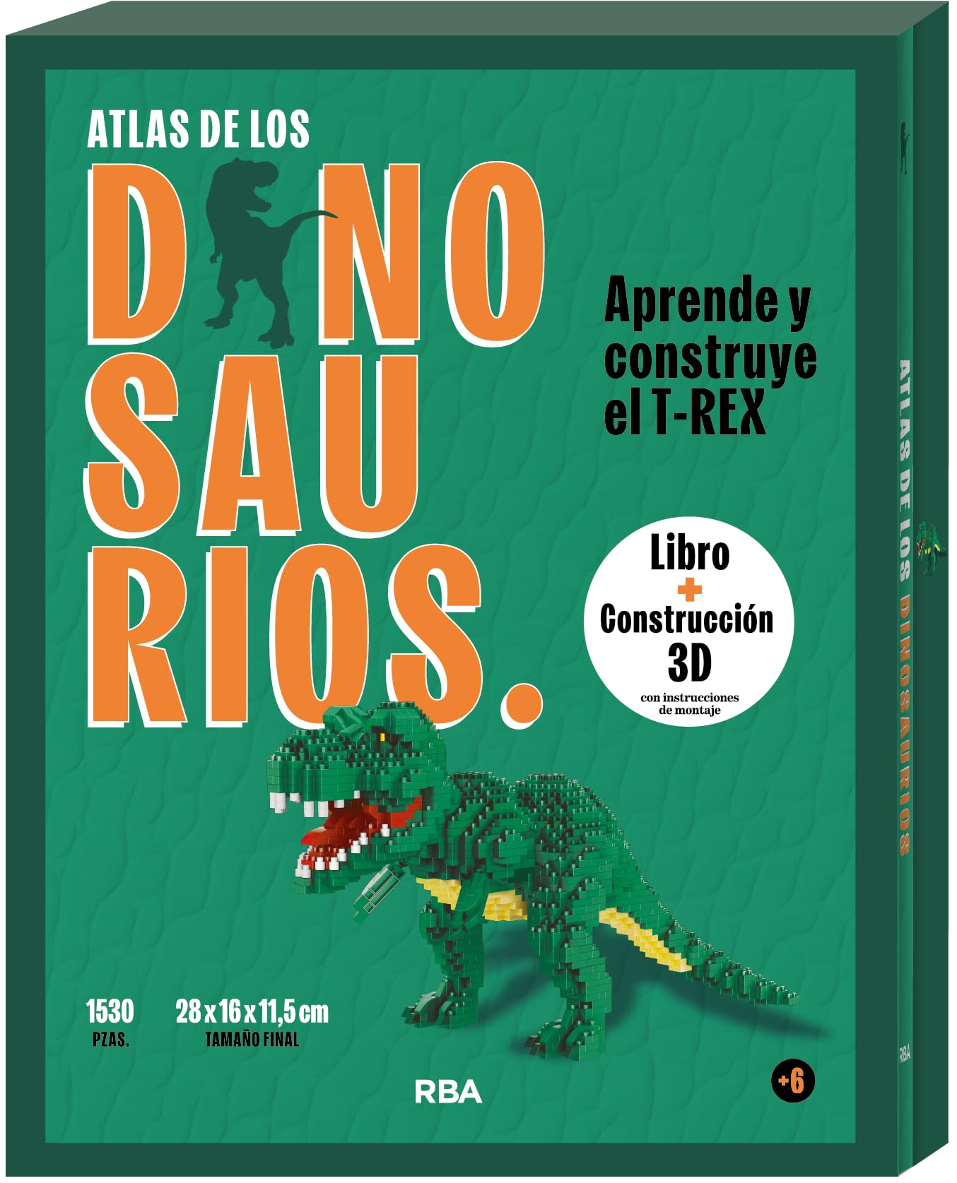 Atlas de los dinosaurios: Construye el T-REX (Infantil)