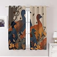 Vista 26 de Maritime Ocean Cafe Curtains,Anchors Nautical Art Blackout Tier Curtain Multilayer Polyester Short Kitchen Drapes 2 Pack 26X24 Inches Anclajes