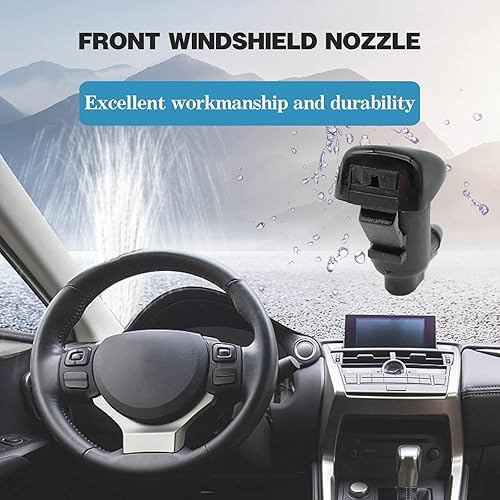 Miniatura 5 de BSAMZO Kit de 2 boquillas para limpiaparabrisas compatibles con Grand Cherokee Malibu Pontiac G6 Saturn Aura 55372143AB, 15247800, 55156427AB,