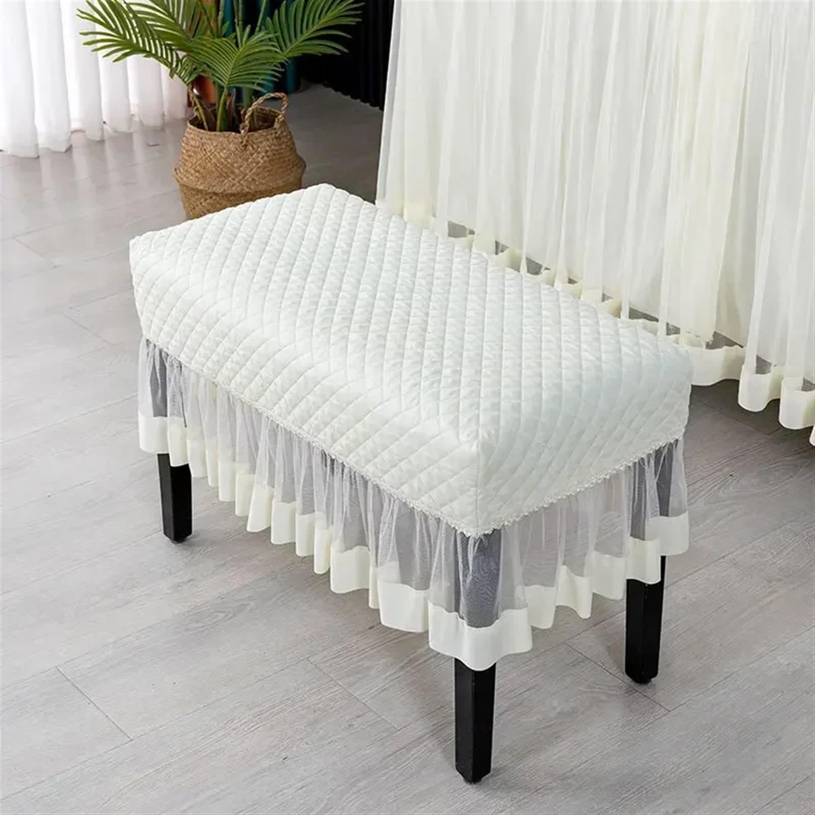 Copertura for pianoforte minimalista Suonare il in pizzo singola doppia panca(Pink,Bench 36x56cm 1piece)