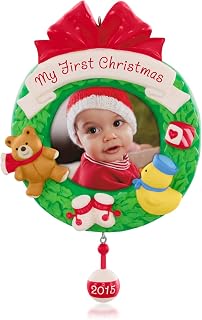 Hallmark Keepsake Ornament: My First Christmas Photo Frame-Holder for Baby