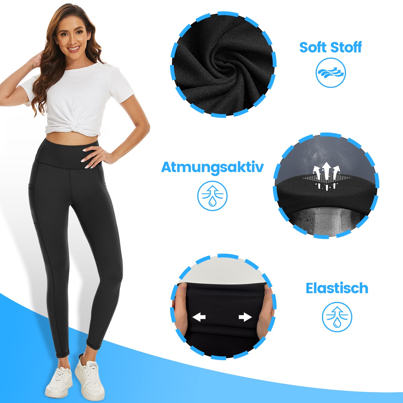 DDOBB Cortos Shorts Mujer Hot Pant Deporte Cintura Alta Ciclismo Push Up