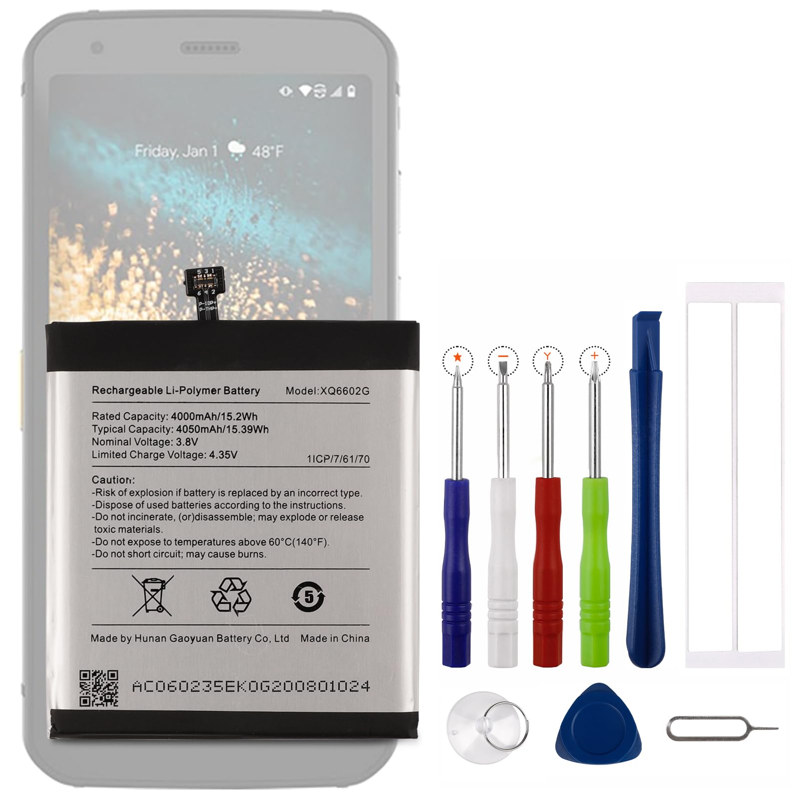 Amazon.com: Vvsialeek New XQ6602G Replacement Battery for T-Mobile