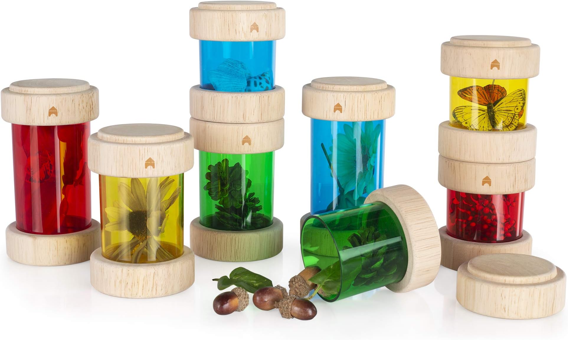Guide Craft Treasure Tubes 8 Pieces (Primary Colors) (XGC-G3087)