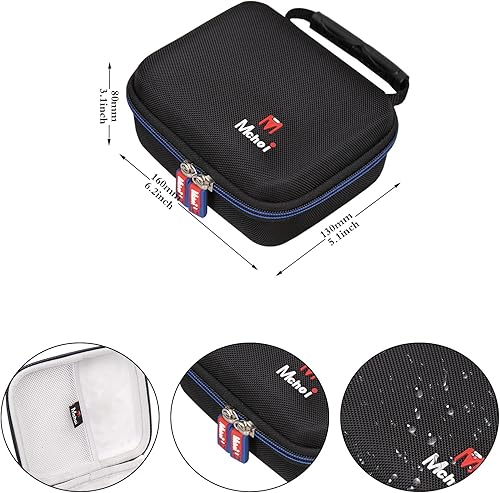 Miniatura 6 de Mchoi Funda rígida portátil compatible con Brother P-Touch PTM95 Handy Label Maker, solo funda