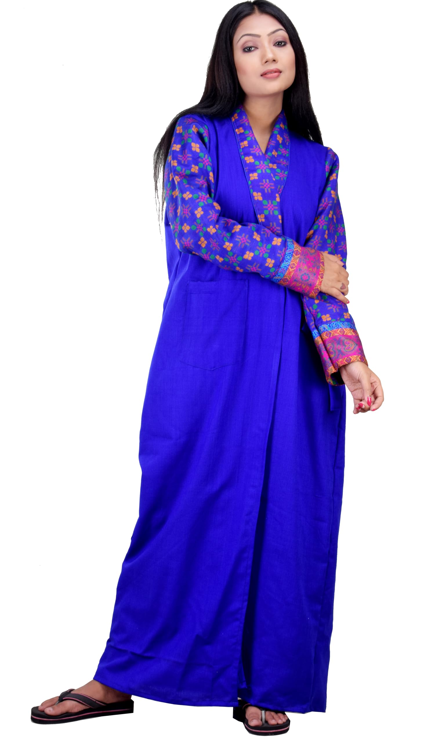 CLYMAAWomen Winter Wool Blend Robe/Housecoat/Night Gown (Available Size M to 2XL)