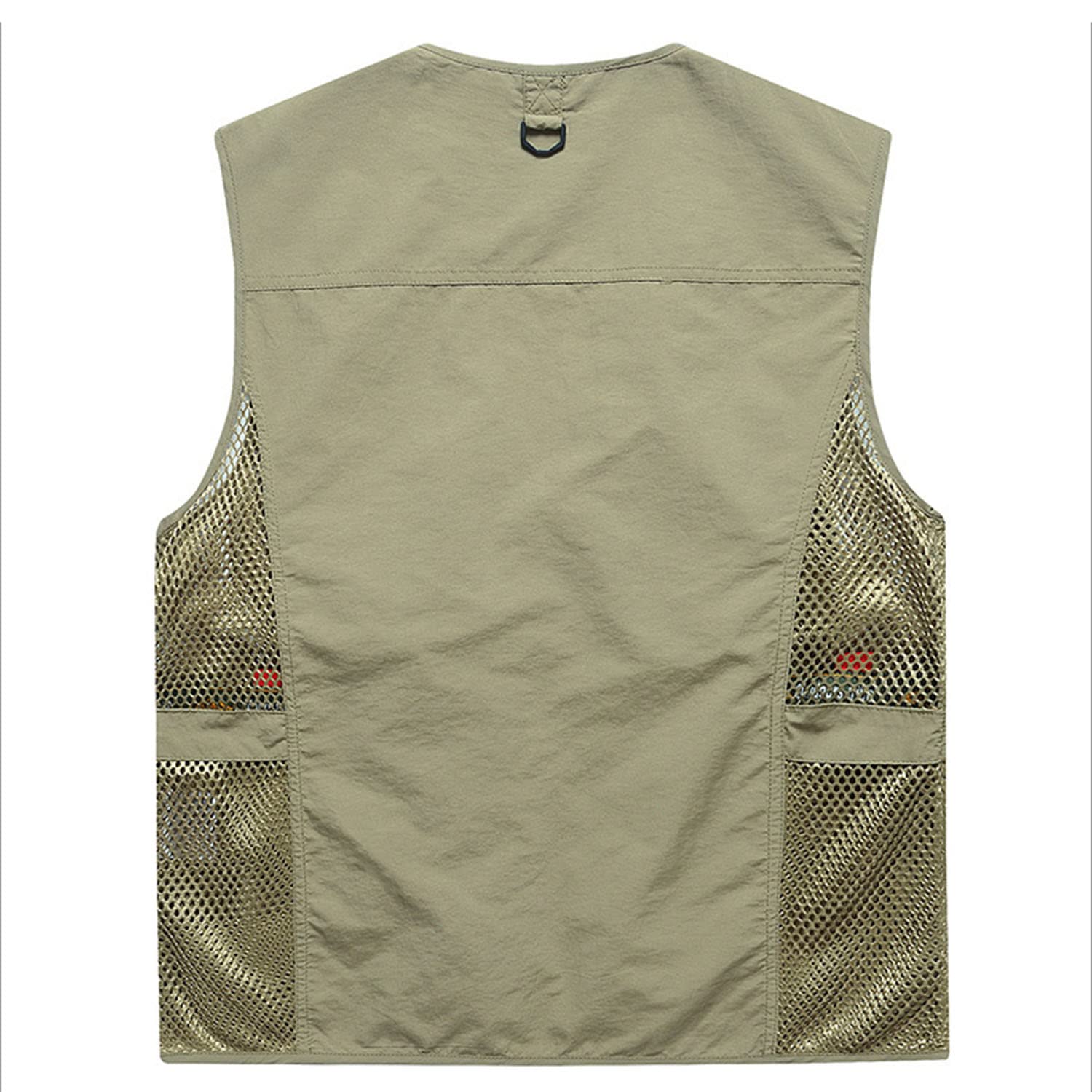 Chaleco Multibolsillo para Hombre Chaleco De Pesca Casual para Exteriores Chaleco Transpirable De Verano Chaqueta De Fotografía De Viaje Multifuncional Sin Mangas