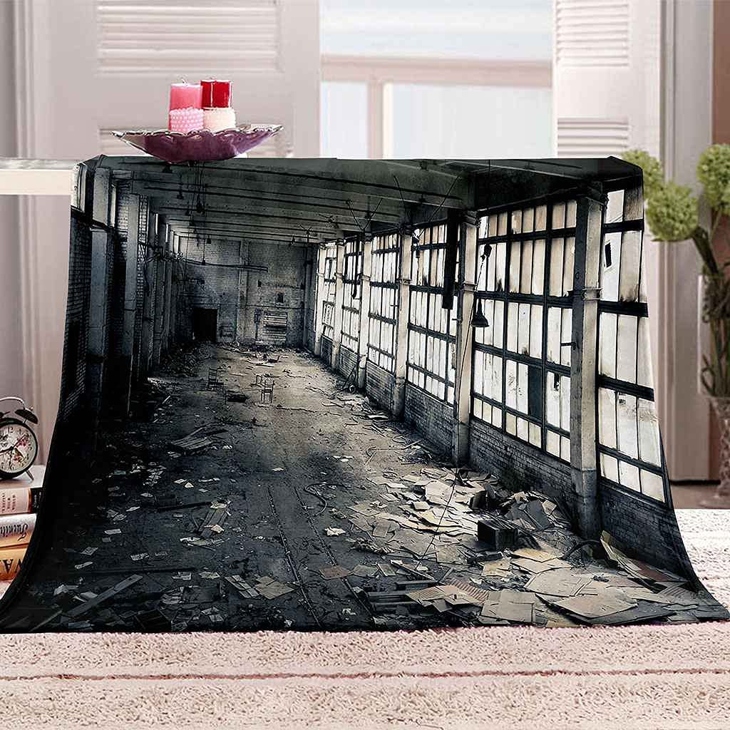 Couverture en flanelle 3D usine industrielle plaid haut de gamme pour adulte