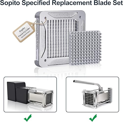 Miniatura 2 de Sopito Cuchilla de repuesto para cortador de papas fritas para V6, 14 pulgadas