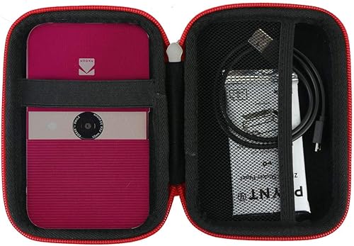 Miniatura 9 de khanka Estuche de viaje rígido de repuesto para cámara digital KODAK Smile Instant Print (cremallera verde)