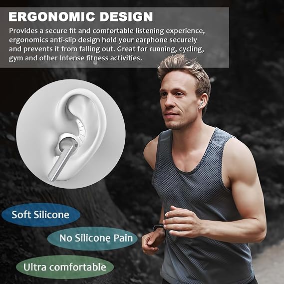 Ear Hooks for Galaxy Buds 3 Pro, WADVCU 5 Pairs Ear Hook Compatiable with Samsung Galaxy Buds 3 Pro Silicone Accessories Anti-Slip Ear Covers Holder [Not Fit in The Charging Case](Multicolor)