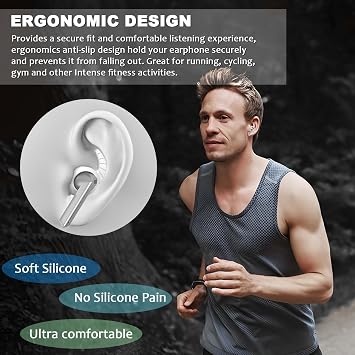 Ear Hooks for Galaxy Buds 3 Pro, WADVCU 5 Pairs Ear Hook Compatiable with Samsung Galaxy Buds 3 Pro Silicone Accessories Anti-Slip Ear Covers Holder [Not Fit in The Charging Case](Multicolor)