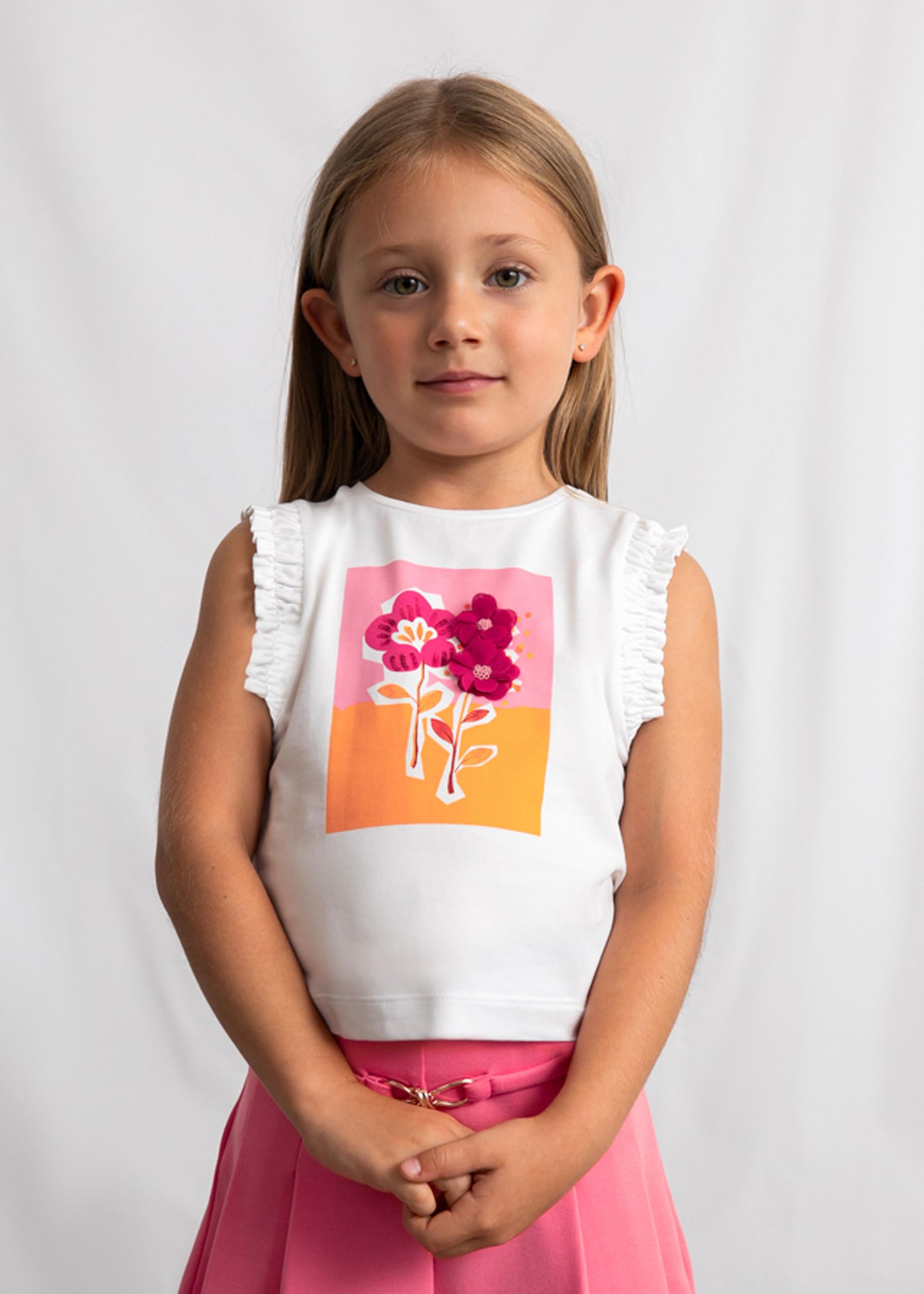 Mayoral Top Bambina - Bianco 3023 40
