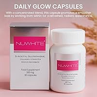 Vista 2 de Nu White S-Acetyl Glutathione 30 Capsules – New Improved Formula for Radiant, Even-Toned Skin Premium Supplement for Daily Wellness & Glow