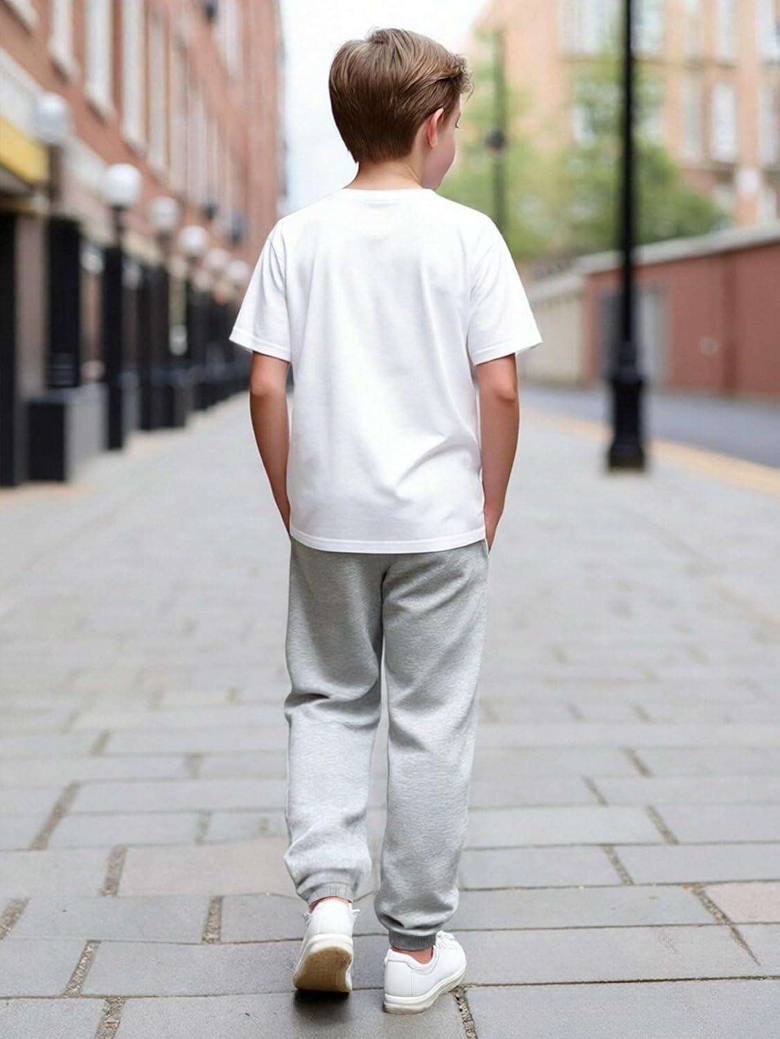 Boys 2 Piece Outfit Short Sleeve Tee & Jogger Pants Set 8-12Y