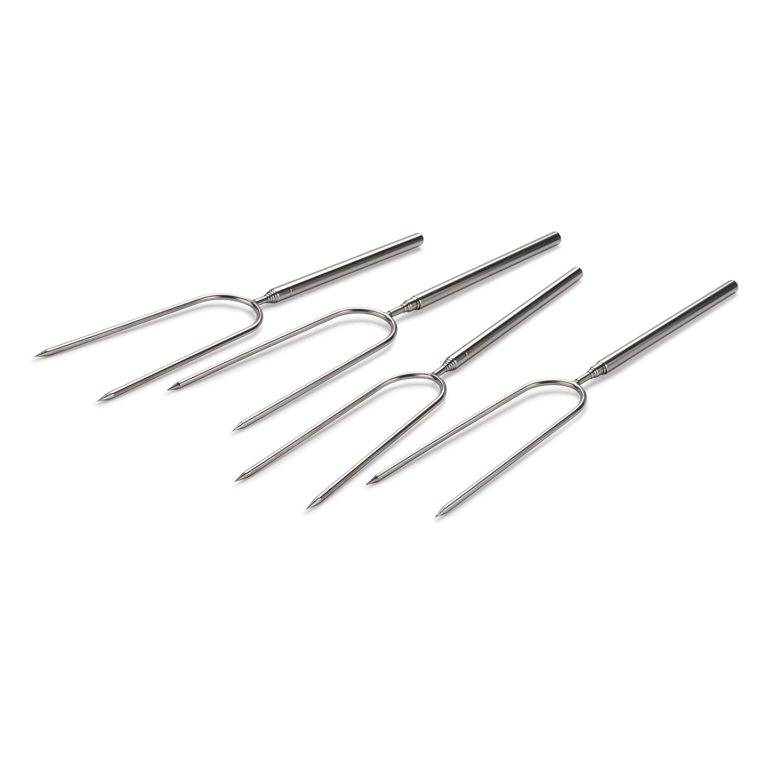 Woodriver Project Kit - Stainless Steel Campfire Roasting Fork, 4-Piece