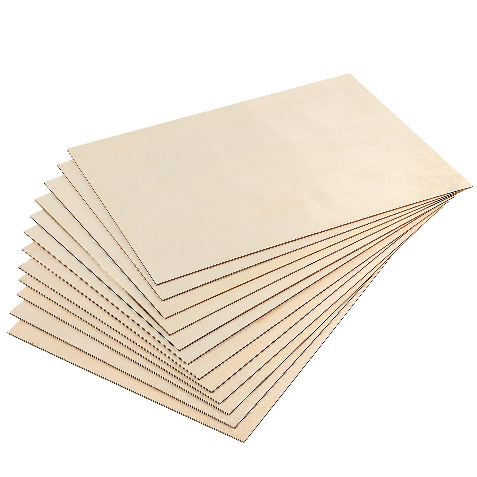 KEILEOHO 10 sztuk sklejki A3 o grubości 2 mm, 420 x 300 mm, płyty drewniane, do majsterkowania, rękodzieła