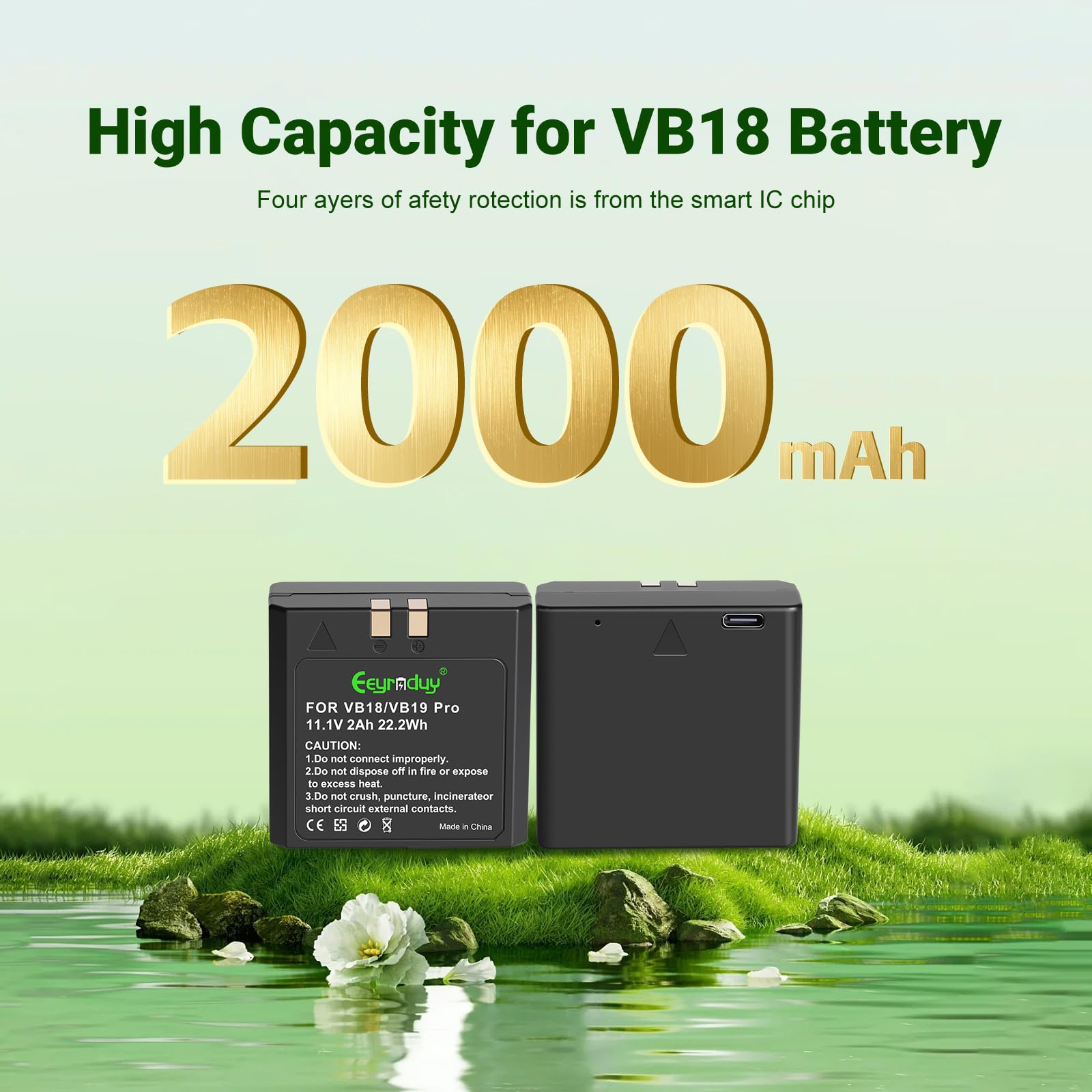 VB18 Wiederaufladbarer Lithium-Akku für Godox V850 V850II V860 V860C V860II V860II-C V860N V860II-N V860II-N V860II-F V860II-O V860II-S Speedlite Flash