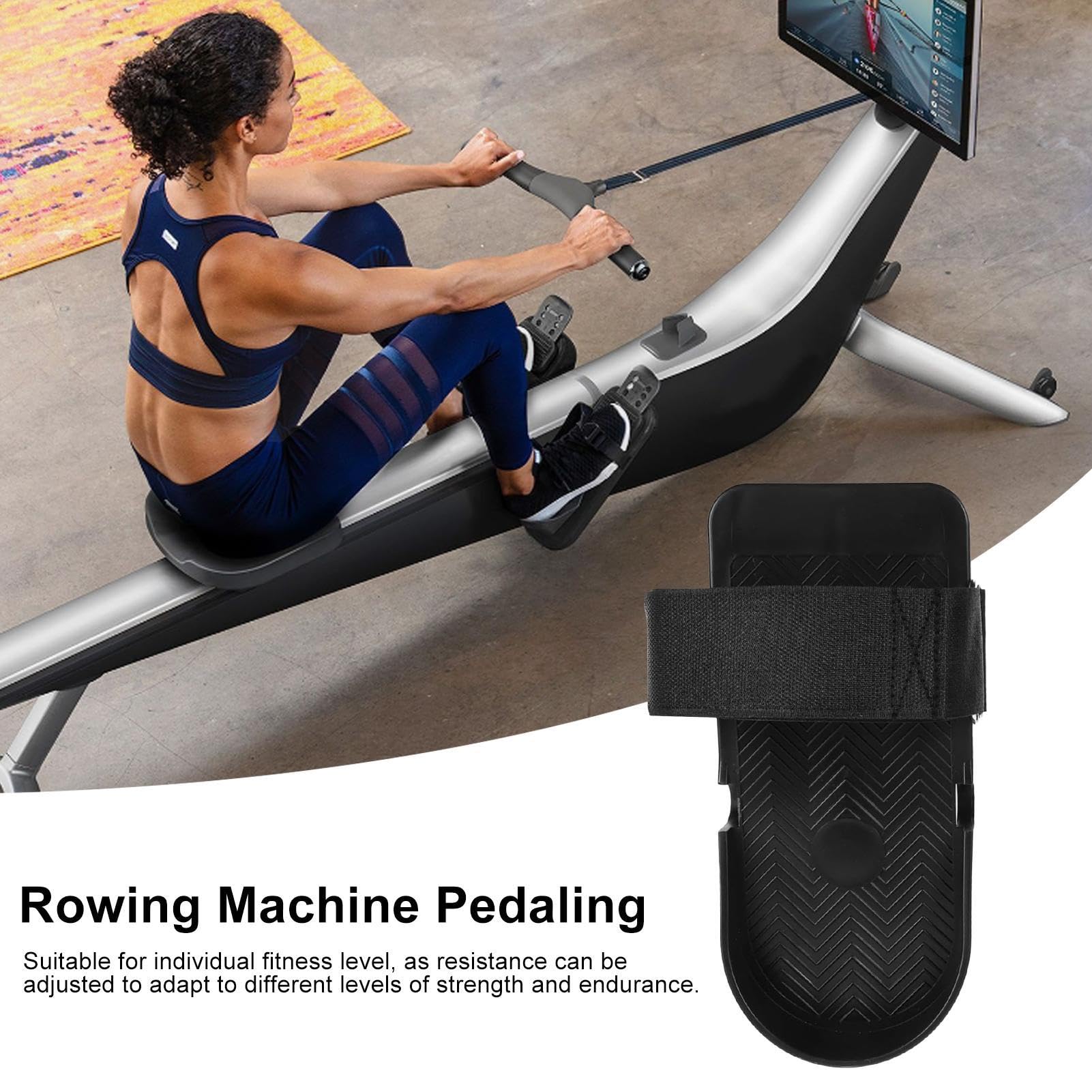 2 Cinghie Per Piedi Per Vogatore - Regolabili In Nylon | Ideali Per Fitness E Allenamento In Palestra