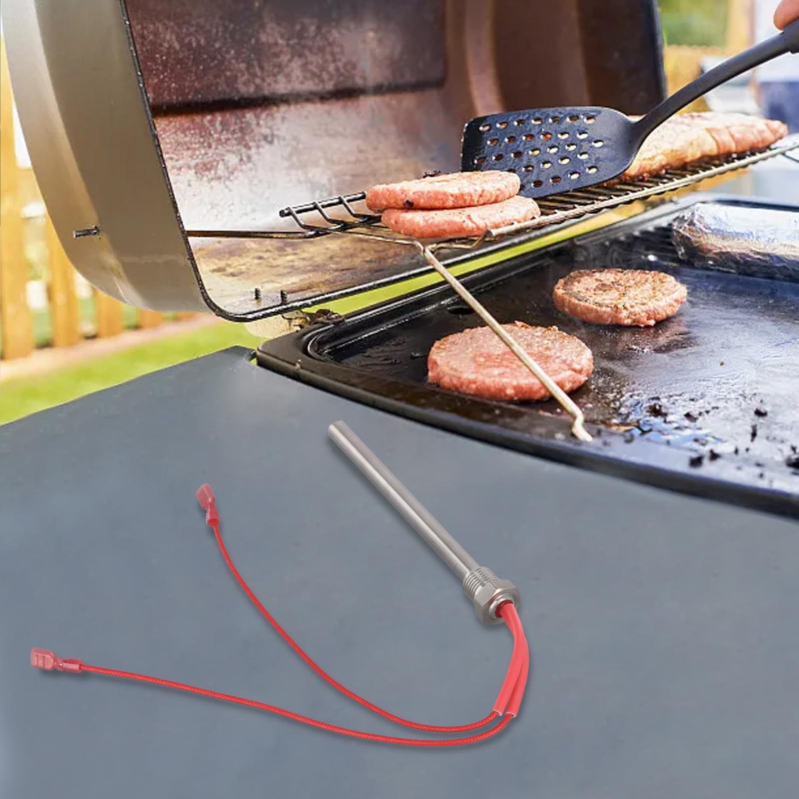 Heizelement-Zündkerze für Pelletofen, 300 W, 155 mm, Durchmesser: 10 mm für Pelletöfen der Marke Extraflame, TMC, Dal Zotto Heizelement-Zündkerze für Pelletofen, 300 W, 155 mm, Durchmesser: 10 mm für Pelletöfen der Marke Extraflame, TMC, Dal Zotto
