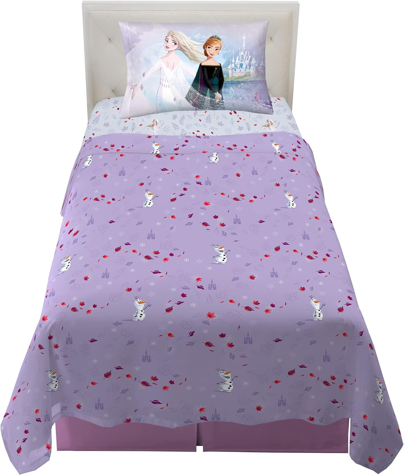 Franco Disney Frozen 2 Kids Bedding Super Soft Microfiber Sheet Set, Twin, Official" Disney Product By