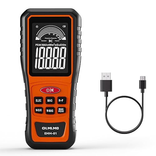 Medidor Emf, campo eléctrico, campo de radiofrecuencia (Rf), medidor de fuerza de campo magnético, detector de radiación recargable para torre