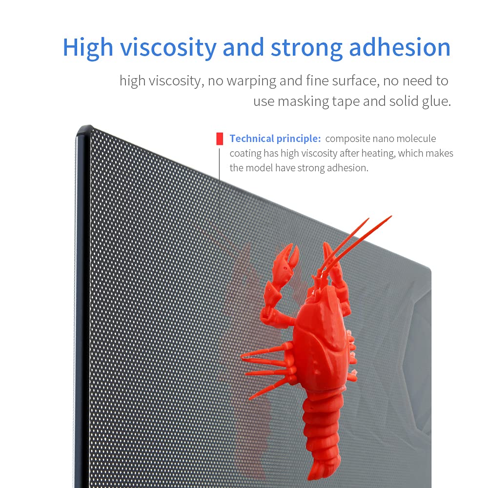 Creality Verbesserte 3D-Drucker-Plattform, gehärtetes Glas, Bett mit 4 Binder-Clips, 310x320x4 mm, CR-10S Pro V2/CR-10S Pro/CR-10S/CR-X/Ender 3 Max verbesserte Bauplatte Druckfläche