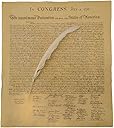 TG,LLC Treasure Gurus US Declaration of Independence Historical Document w/Quill Writing Pen