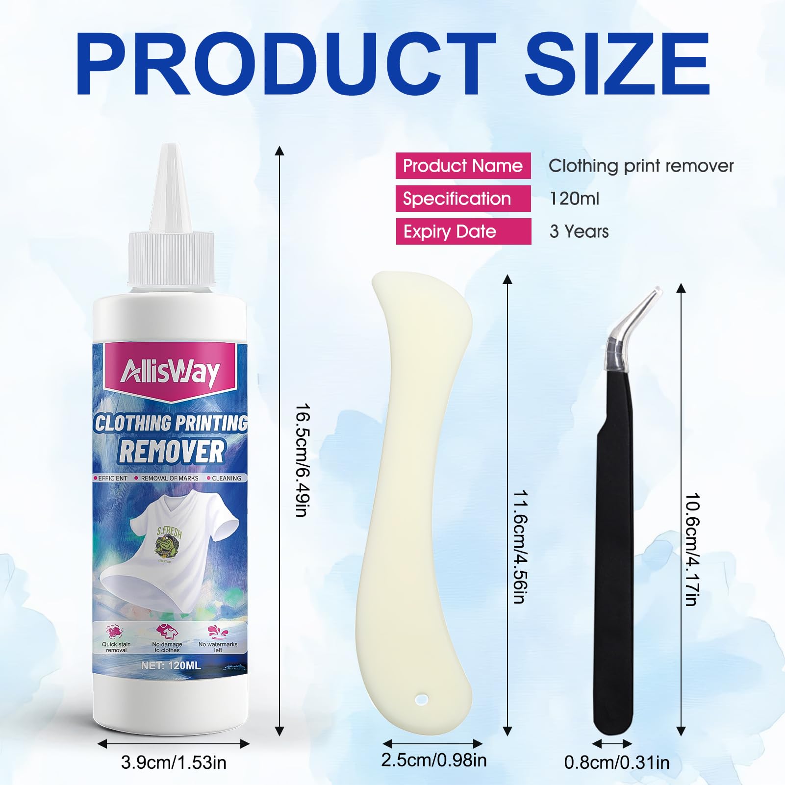 Liquide Dissolvant Encre DTF, Solution D'Impression Textile, DTF Print Remover, Élimination Rapide Taches Sans Abîmer Vêtements