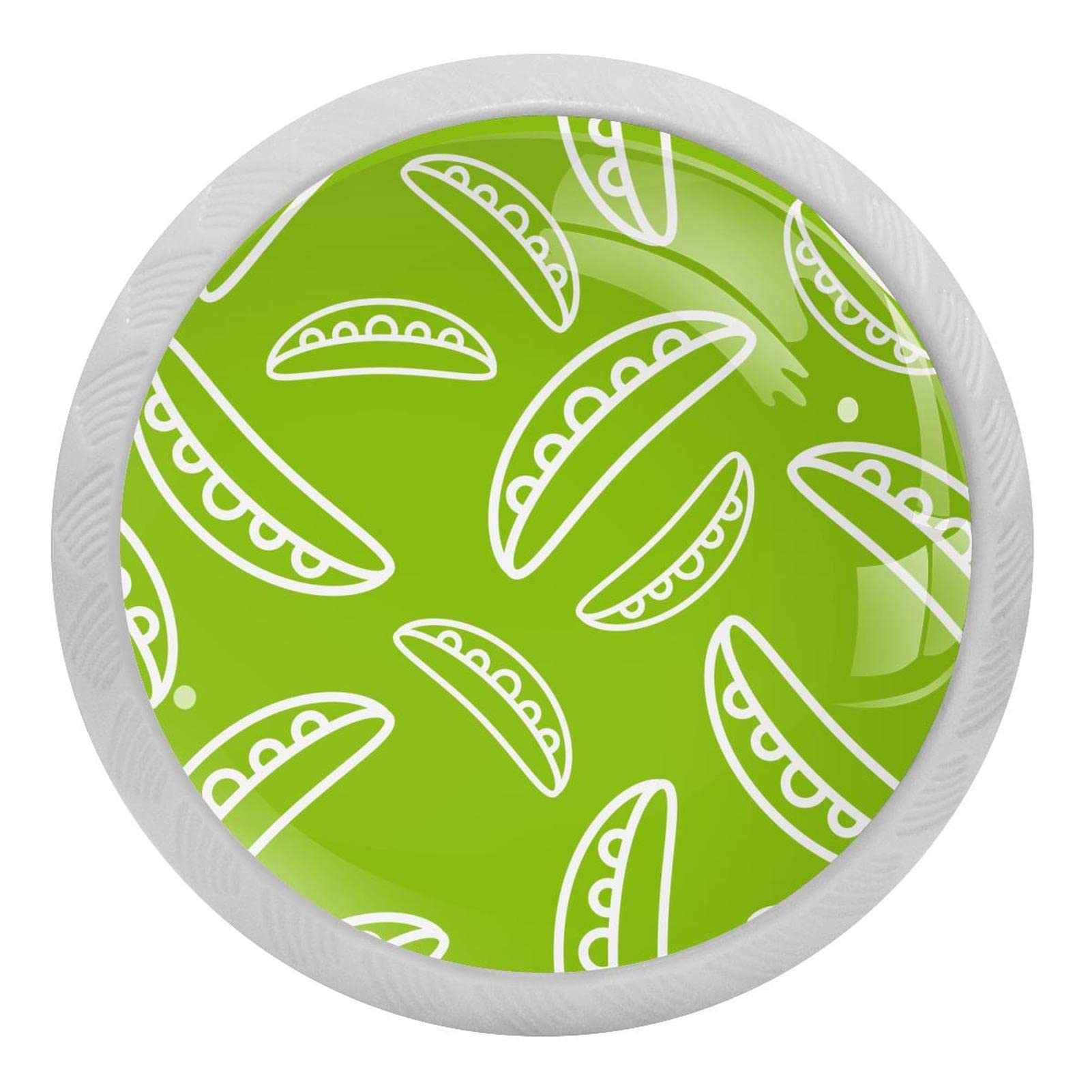 Poignées rondes fluorescentes pour tiroir de commode placard de cuisine et armoire lot de 4