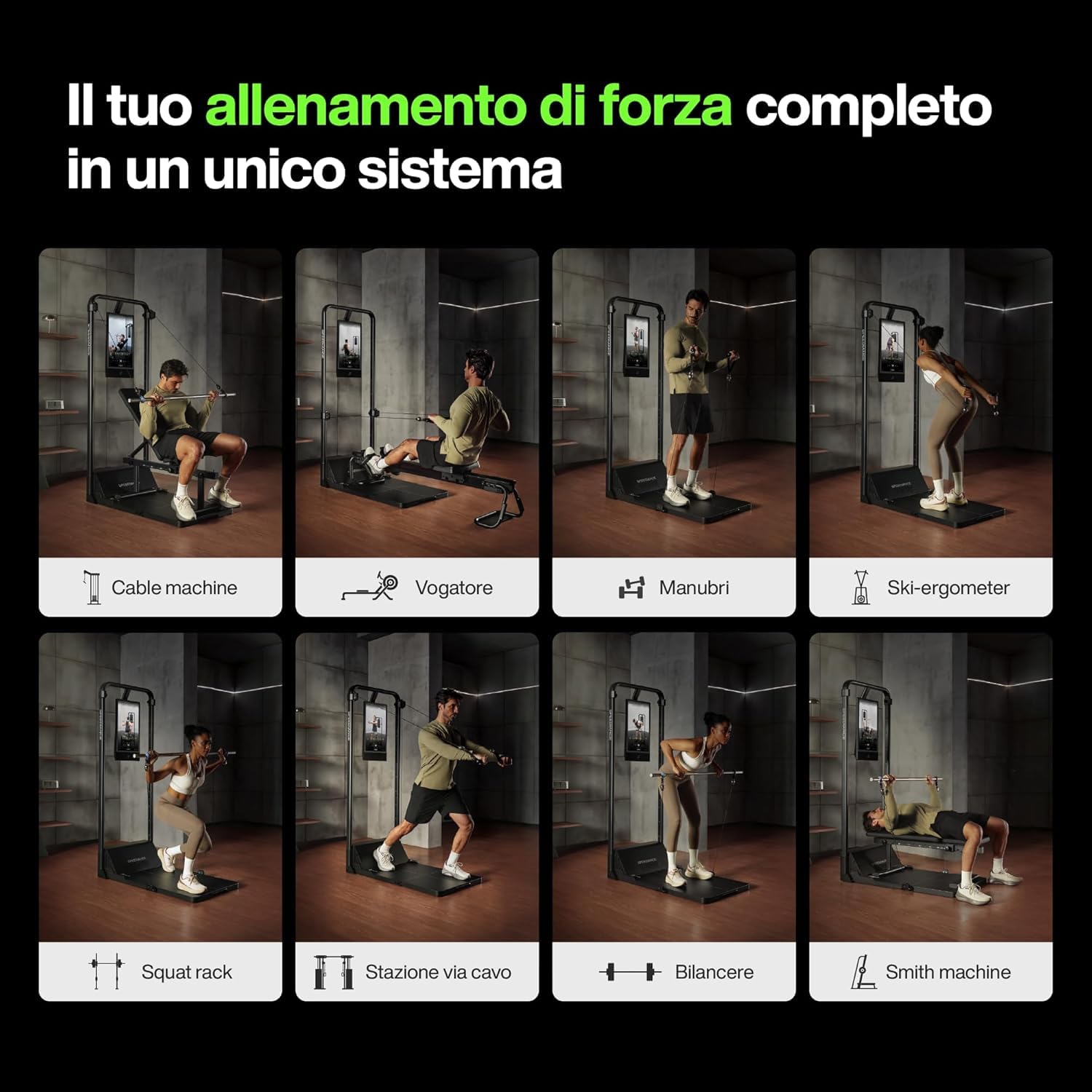 Speediance Gym Monster 2 Works Plus, Smart Home Gym, Upgraded AI-Powered Home Training Machine, Multifunzionale, Attrezzature per il fitness, All-In-One Training Station