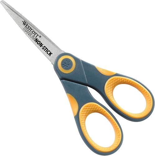 Westcott 5-Inch Straight Titanium Bonded Non-Stick Scissor