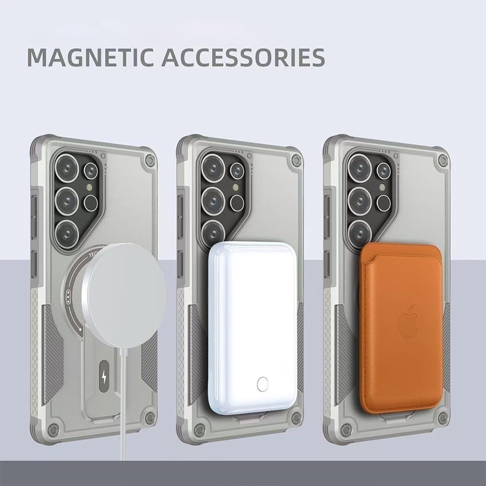 Magnetyczne etui do Samsung Galaxy S25 Ultra/S25 Plus/S25, etui ochronne z folią ochronną na wyświetlacz, podstawka (niebieskie, S25)