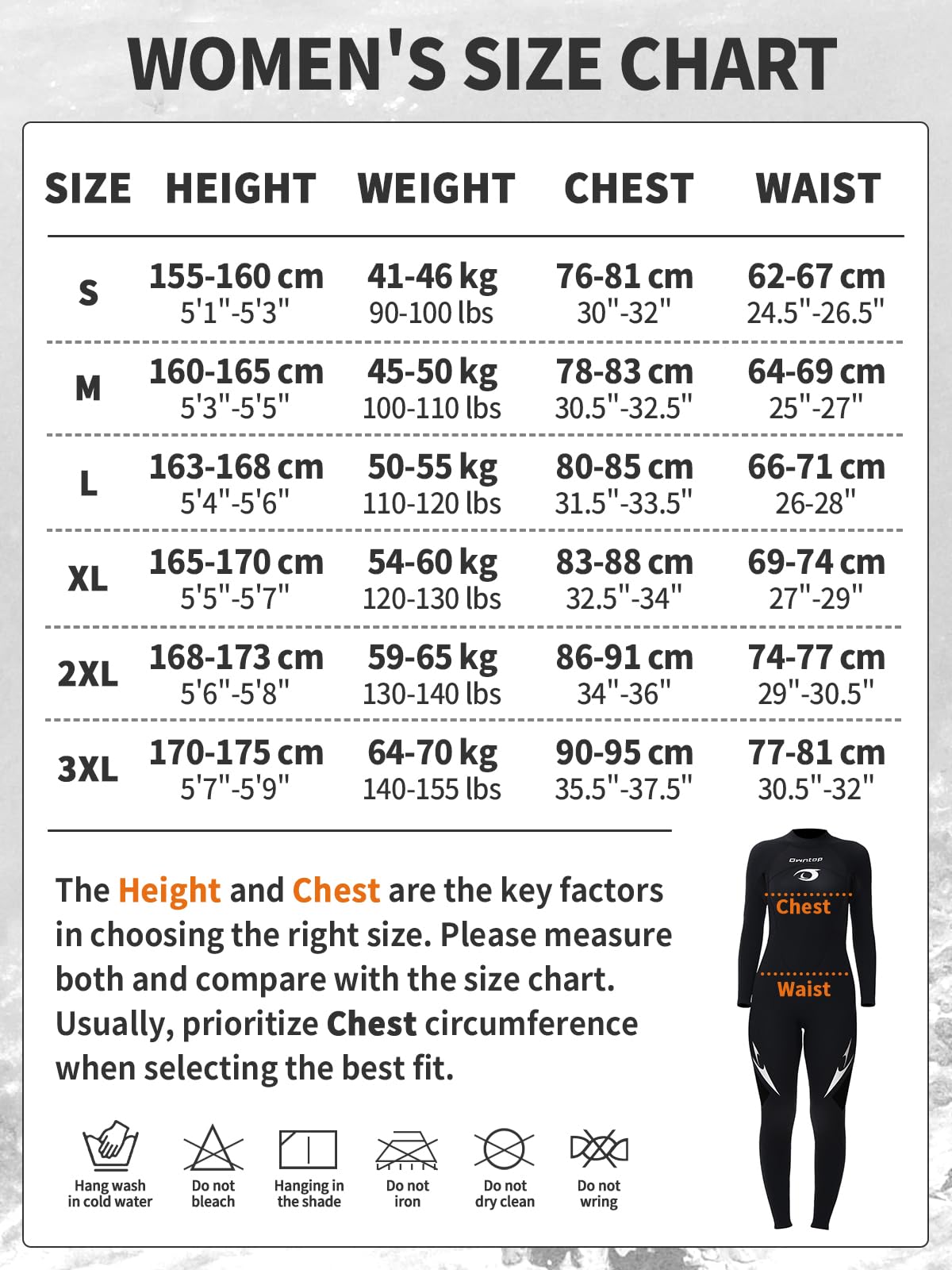 Muta In Neoprene 3/2mm Donna Owntop - Intera, Maniche Lunghe, Ultra Elastiche, Zip Posteriore Per Surf E Immersioni - 8