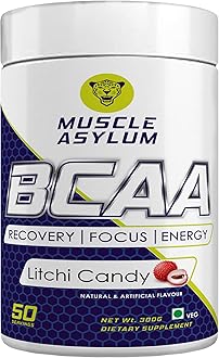 Pure Bcaa | 50 Serving, 300g, | Litchi Candy | With Genuine Lab Reports | BCAAs With Nootropics Matrix | Fast Recovery