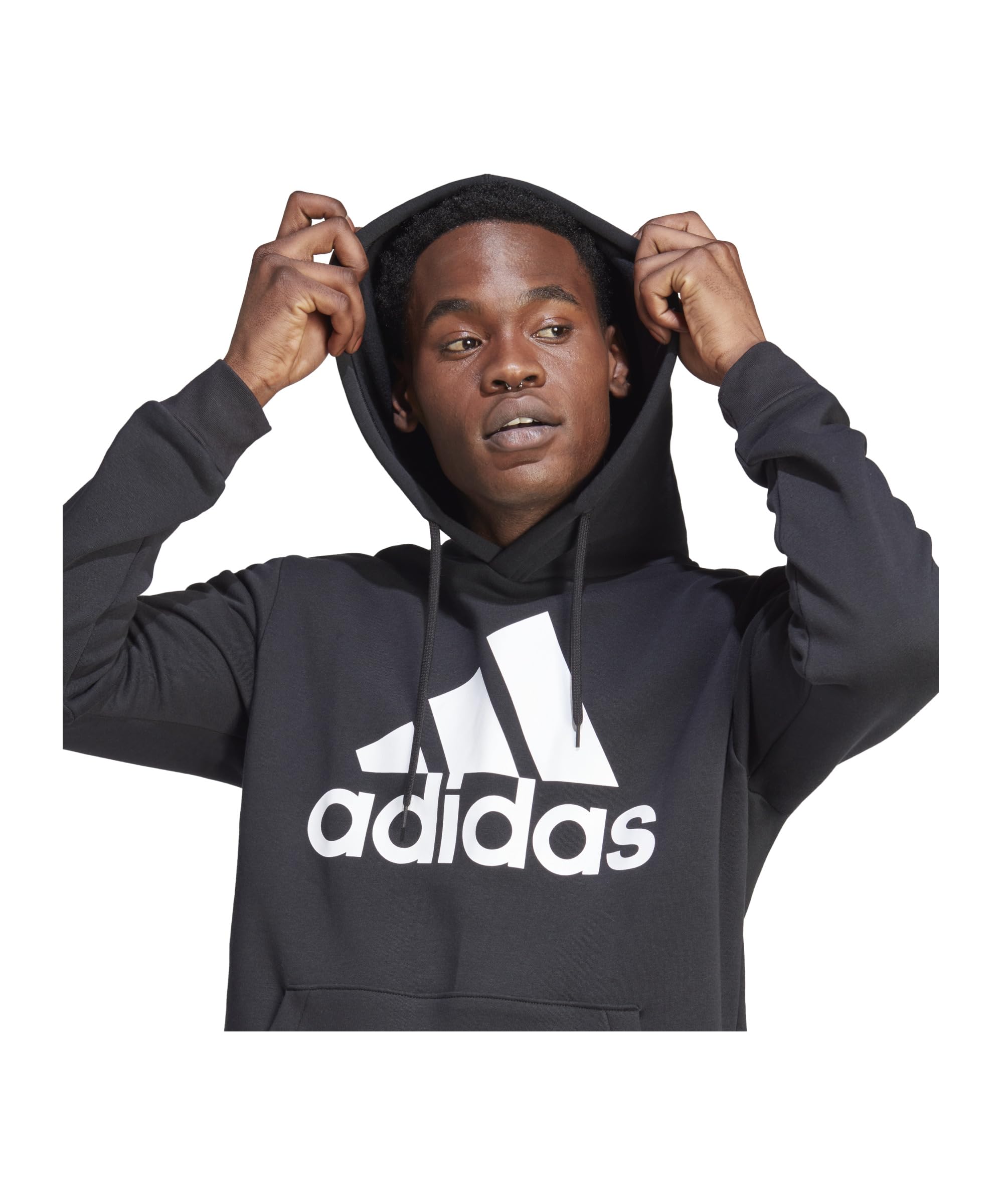 Adidas Essentials Fleece Big Logo Hoodie Sweatshirt Hombre