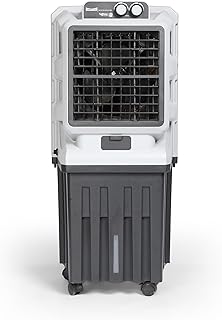 SUMMERCOOL Solitaire Tower Air Cooler with Wheel | Automatic Water inlet | Auto Swing | 30ft Air Throw | Inverter Compatible | Honey Comb | 12 inch Fan | Ideal for Living Room | 75Ltr tank