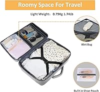 Vista 5 de Taygeer Mochila de Equipaje de Mano, Mochila de Viaje para Mujeres con Puerto de Carga USB y Bolsa para Zapatos, Mochila para Laptop de 15.6