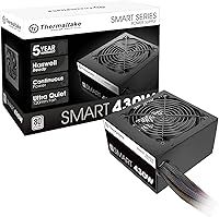 Vista 10 de Thermaltake SMART 600W ATX 12V V2.3/EPS 12V 80 Plus Fuente de alimentación PFC activa certificada PS-SPD-0600NPCWUS-W