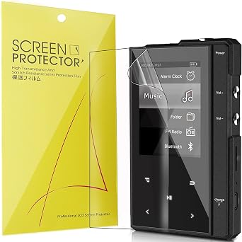 Blueshaweu Compatible for Phinistec Z6 MP3 Player Screen Protector, [6 Pack] Full Coverage TPU Clear Film Compatible with Phinistec Z6 Music Audio Player