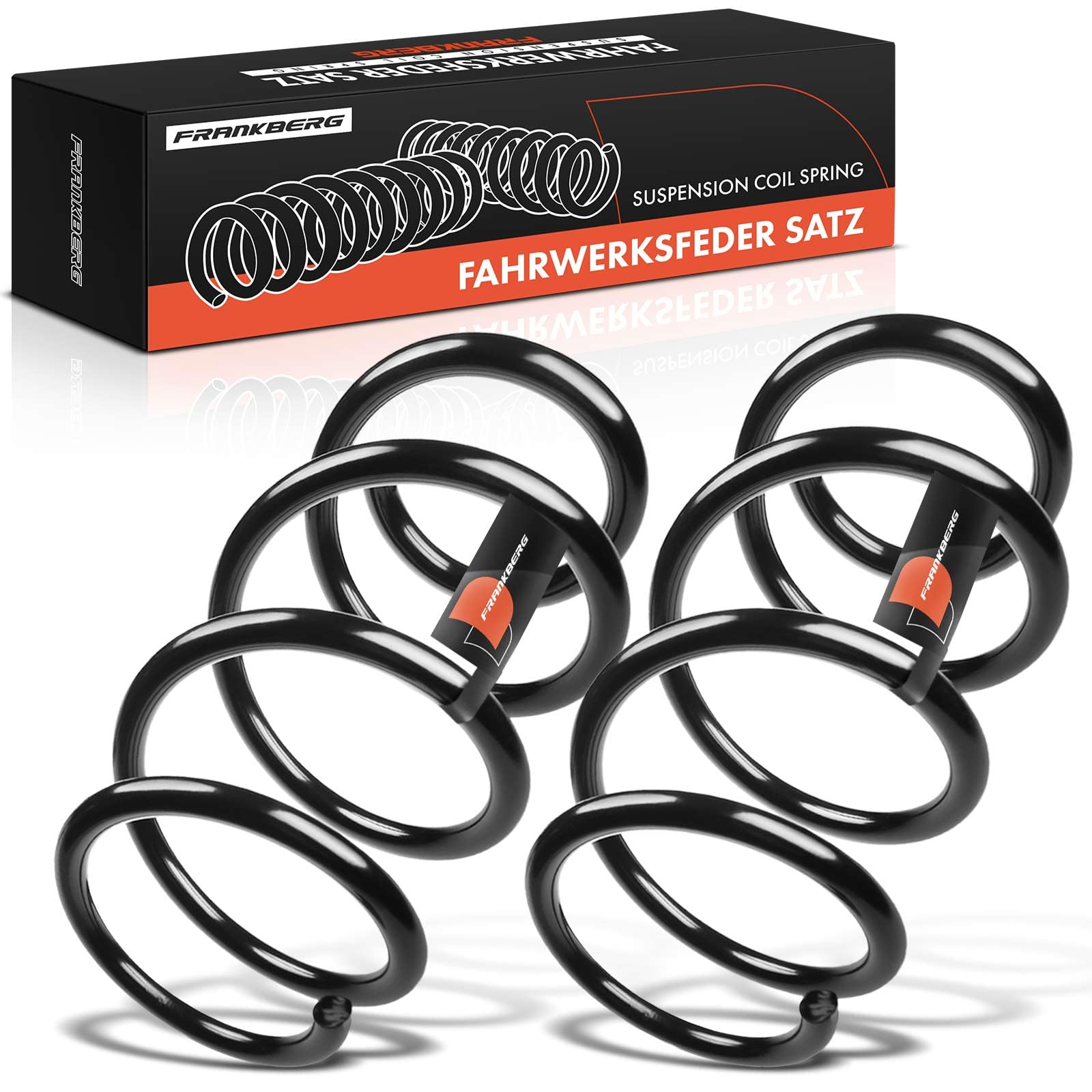 Frankberg 2 muelles de suspensión para eje delantero 50706848 | Compatible con: Ducato Van 250, Caja de puente, Autobús Jumper, Plataforma/chasis Ducato 250 290, Plataforma/chasis Boxer