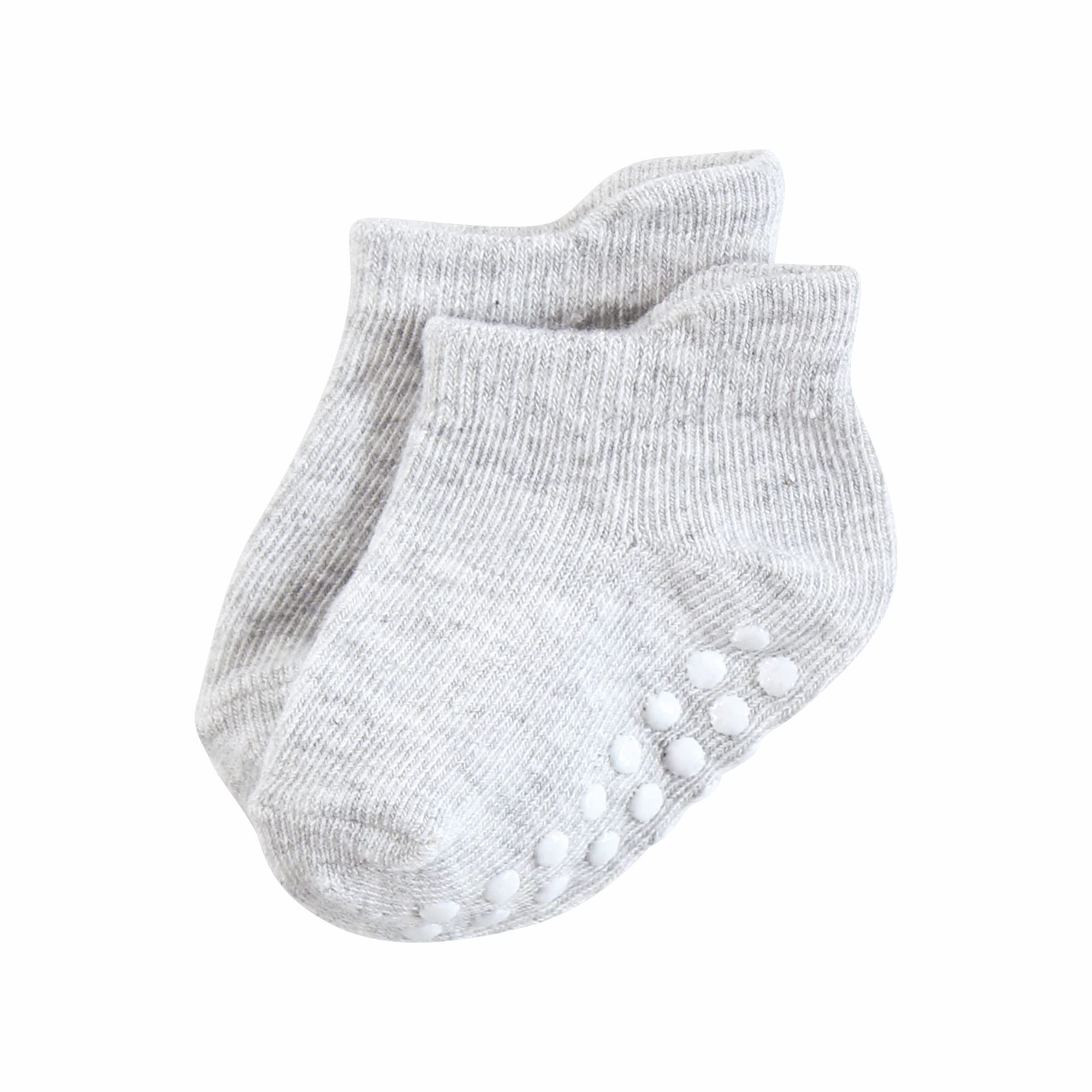 Hudson Baby Damskie unisex niemowlę antypoślizgowe niewidoczne skarpetki, szare, 6-12 miesięcy, małe