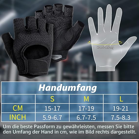 MELLIEX Fitness Gloves Training Gloves Men and Women Non-Slip Sports Gloves for Weightlifting Bike Gym Strength Training & Crossfit