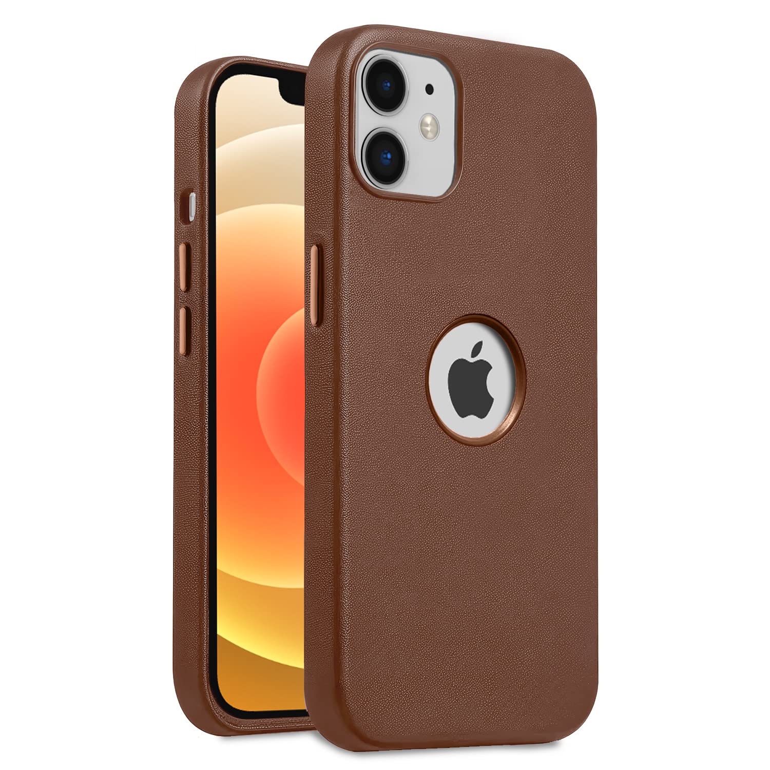 Pikkme iPhone 12/12 Pro Back Cover | Full Camera Protection | Raised Edges | Leather Texture | Bumper Case for iPhone 12/12 Pro (Umber) (B0C4NP9BDB) Amazon Price History, Amazon Price Tracker
