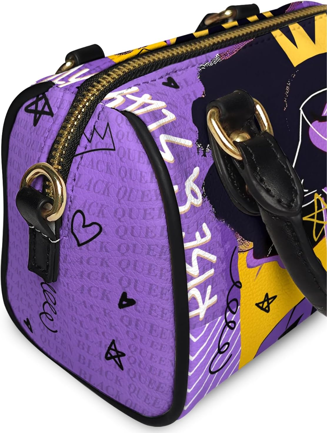 Afroyla African Women's Mini Satchel Bag Top Handle, Small Crossbody Handbag, Vegan Leather, Gifts for Her, Mom, Wife - Image 3