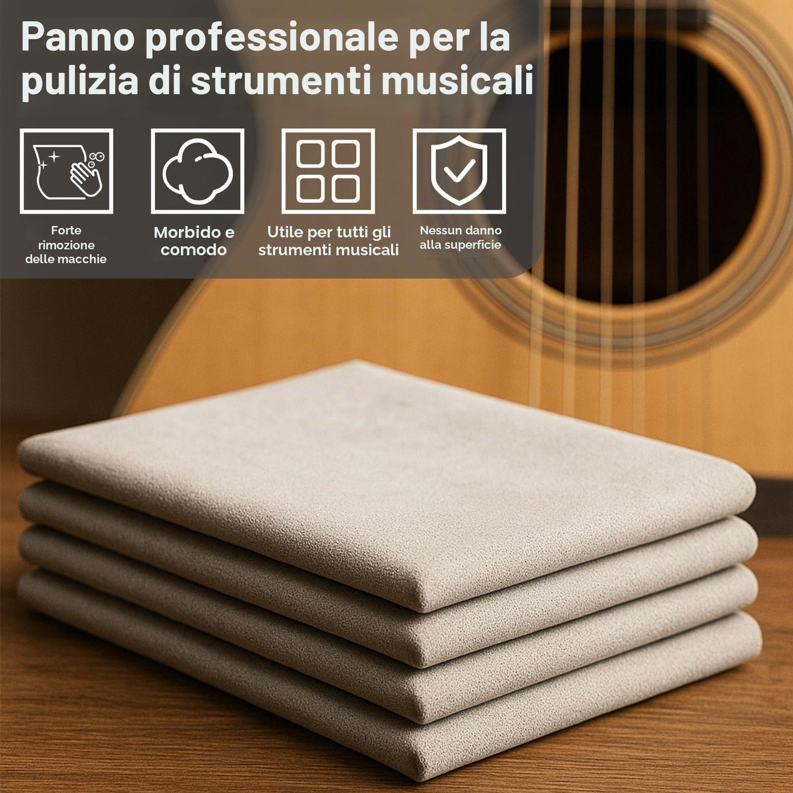 9 Pezzi Kit Pulizia Chitarra Cofanetto, Kit Essenziale per Manutenzione Chitarra: Fret Polish, Guitar Cleaning Solution, Fretboard Lemon Oil, Guitar String Cleaning & Polish