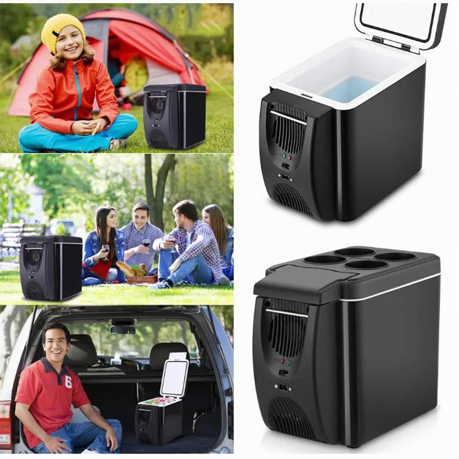 Mini Nevera Coche Refrigerador Portátil 6 L Refrigerador Congelador Compacto
