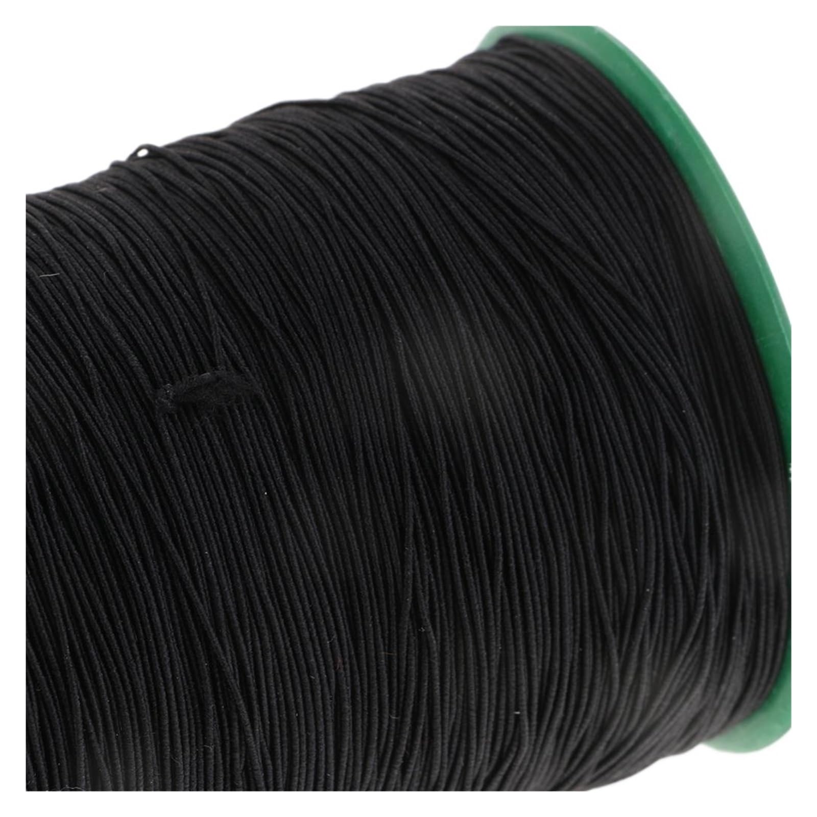 Cordón Elástico De Poliéster, Hilo Coser Negro, Cuentas Duradero for Fabricación Joyas Y Artesanía, 1 Uds